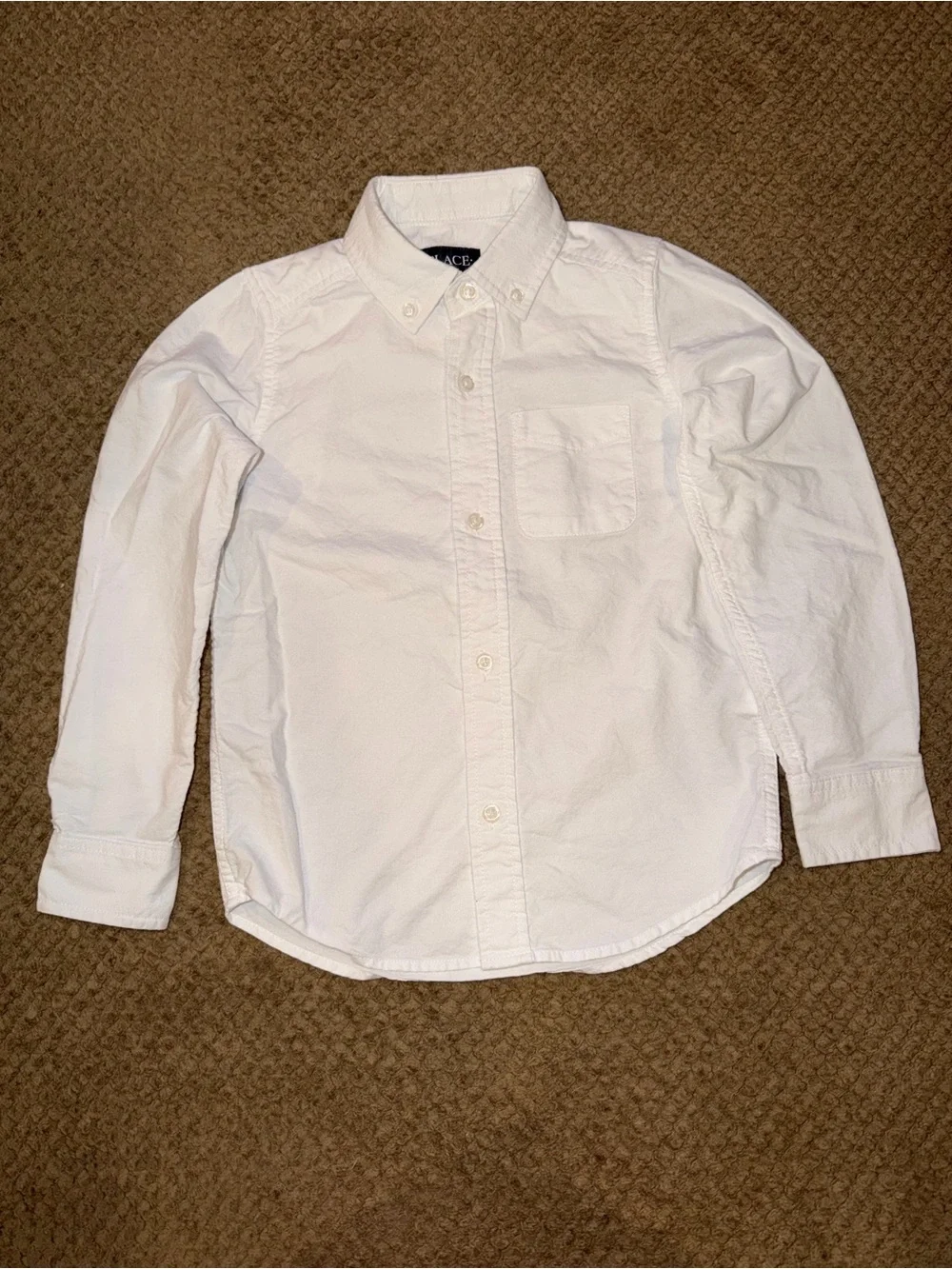 The Children's Place 100% Cotton White Button-Down Shirt
